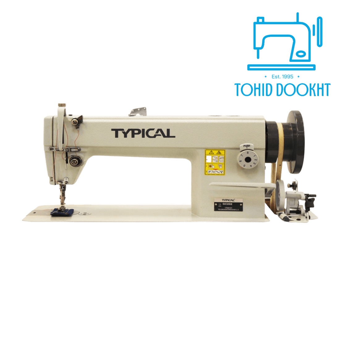 چرخ خیاطی راسته دوز کمپلت درشت 8درجه تیپیکال مدل GC 202-CX