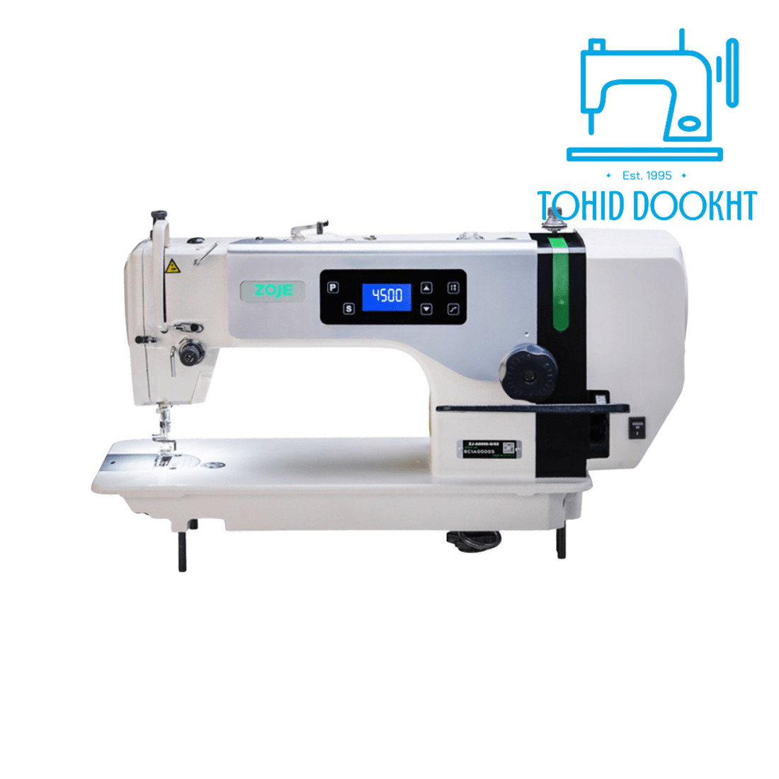 چرخ خیاطی راسته دوز کمپلت درشت زوجی A6000HG