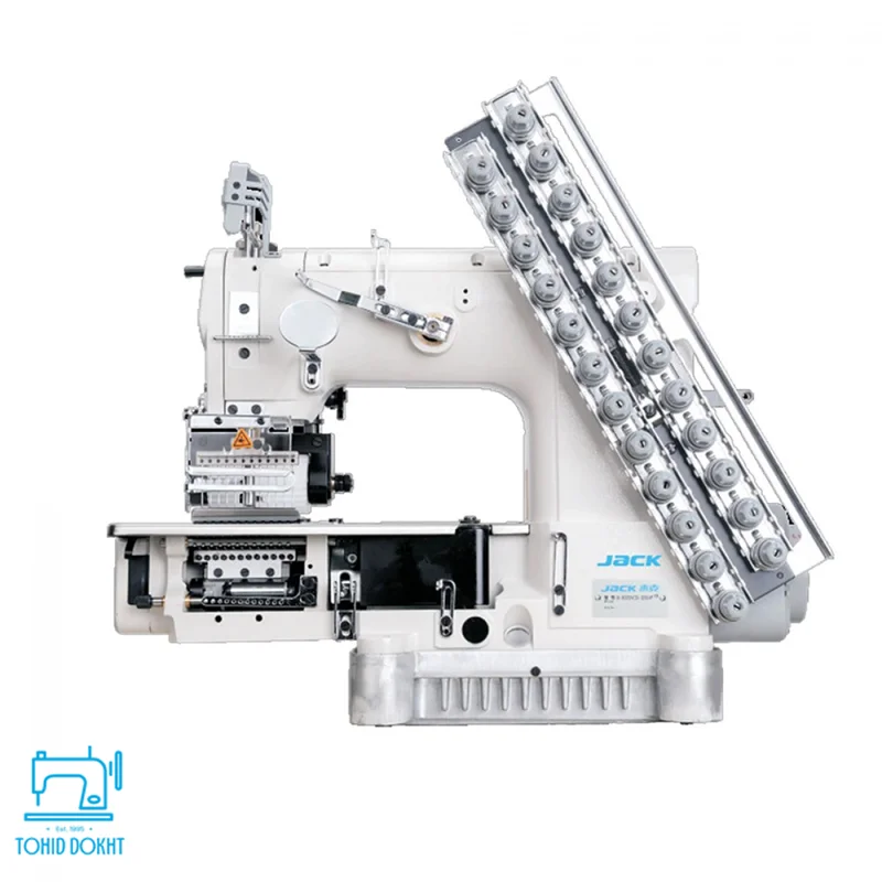 چرخ خیاطی کمرکش سه نواره 13 سوزنه جک JK-8009VCDI-130